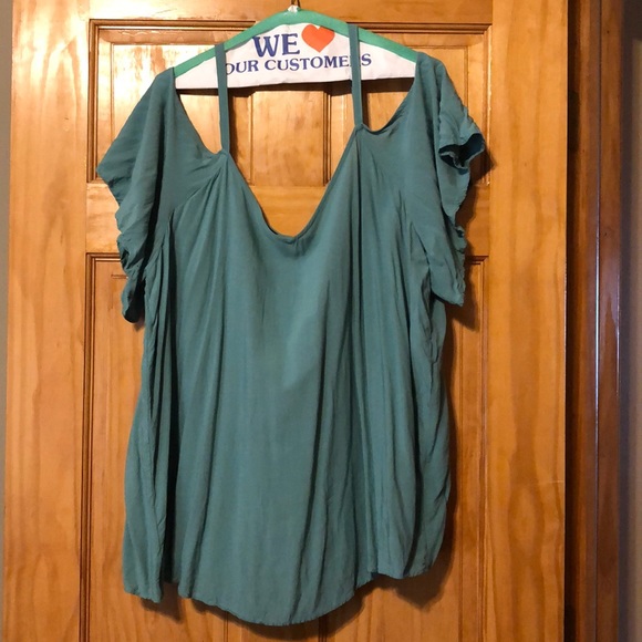 Torrid Sea Green Top - Picture 1 of 4
